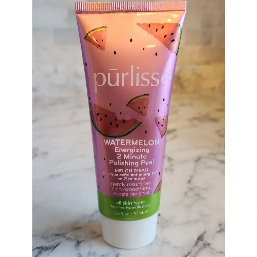 NEW Purlisse Watermelon Energizing 2 Minute Polishing Peel 2.5 oz All Skin Types